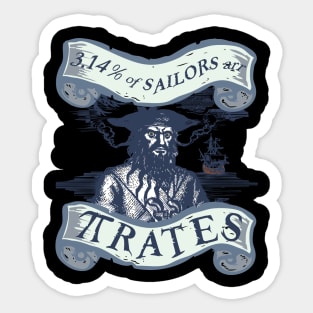 Pi Day Pirates Math Teacher Gift Sticker